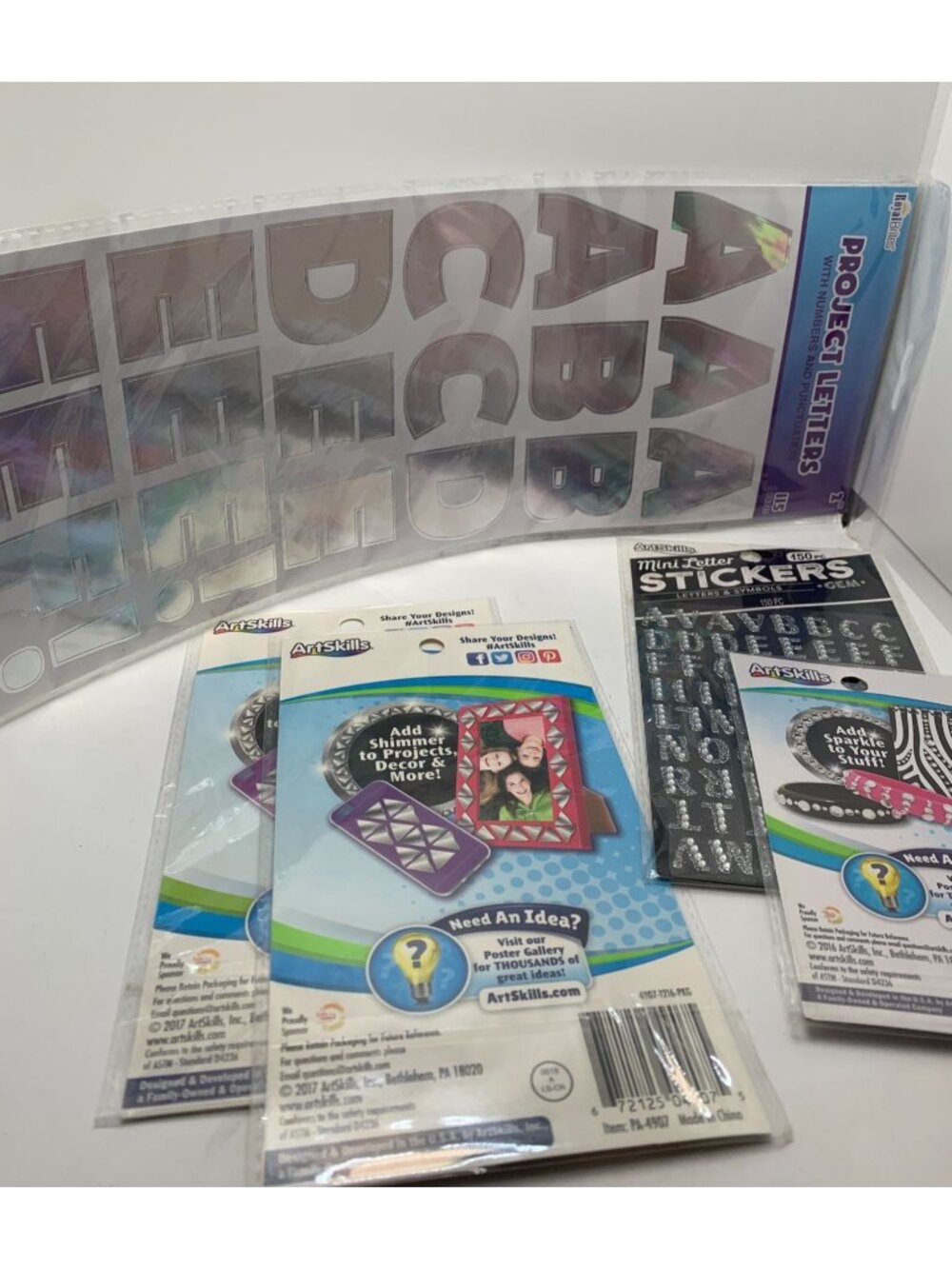ArtSkills Letter Stickers & Shimmer Decorations Set For DIY Projects & Crafts